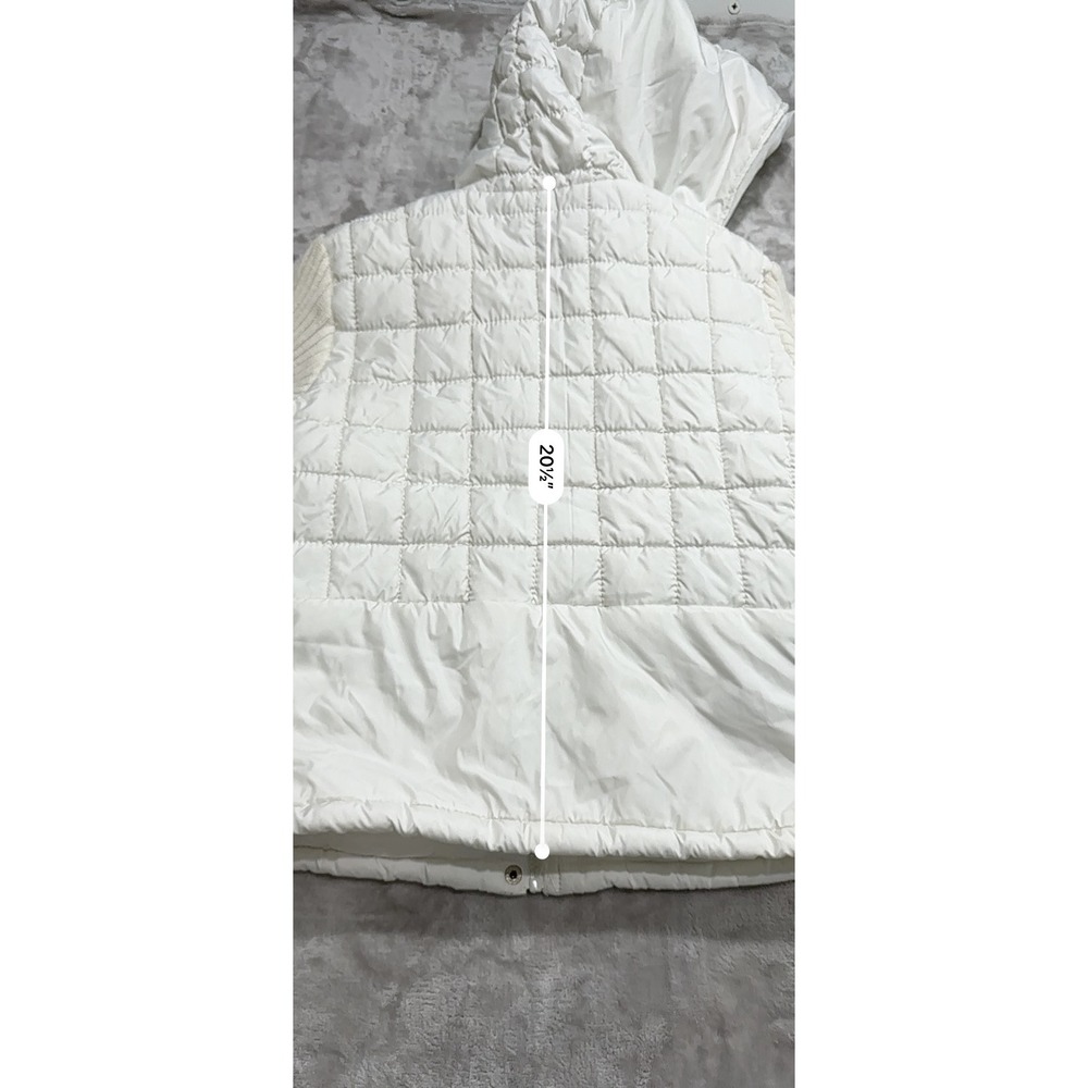 Ashley by 26 International Jacket Women's Size Small White Quilted‎ Zipper EUC - Picture 11 of 11